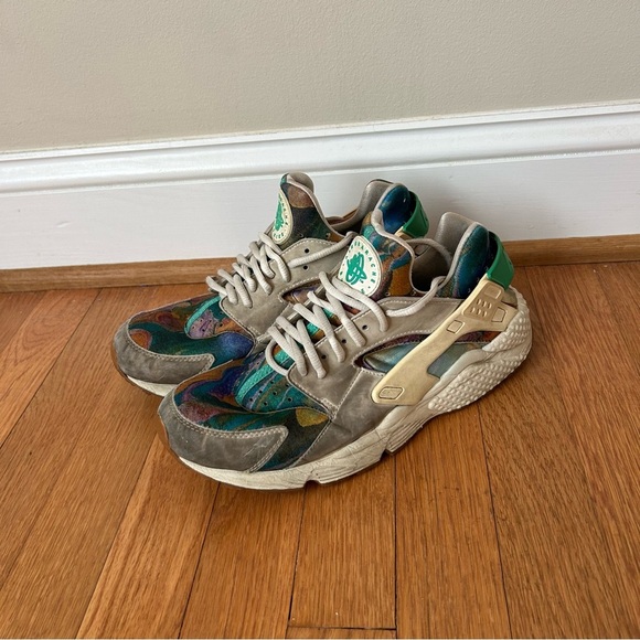 Nike Men’s Air Huarache Run Print Alternate Galaxy Sneakers Size 9.5 - Picture 1 of 8